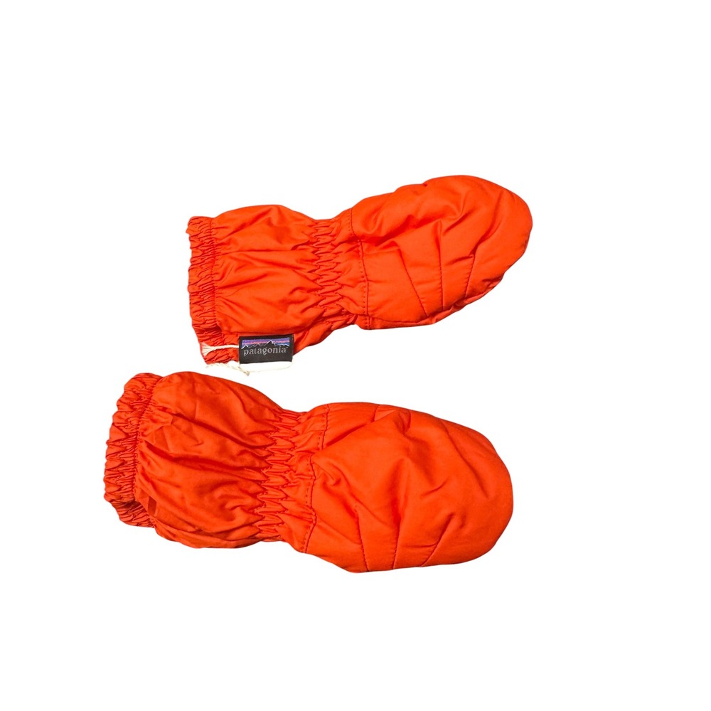 Patagonia Baby Puff Mitts‎ Orange Insulated Winter Mittens 0-3M 60552 NEW